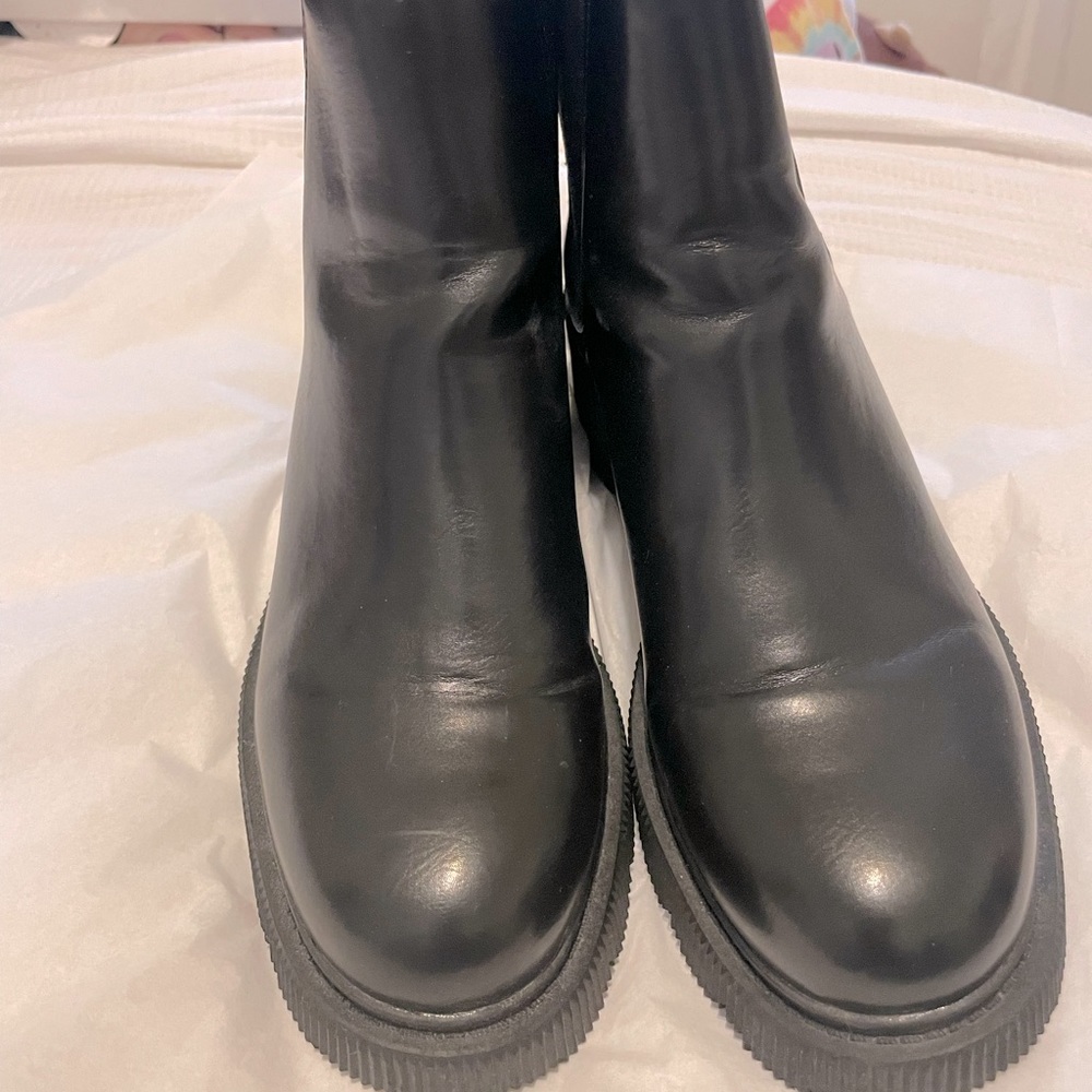 Zara Chunky Leather Boots